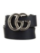 Gucci Running GG Logo Leather Belt