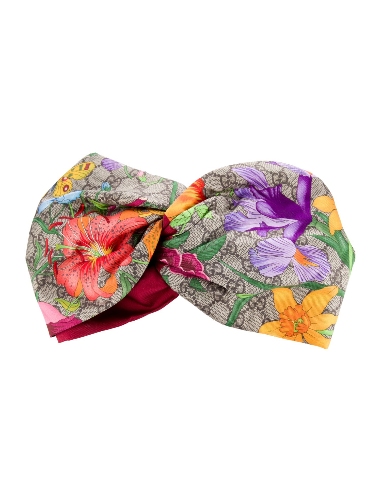 Gucci Silk Pattern Headband w/Tags