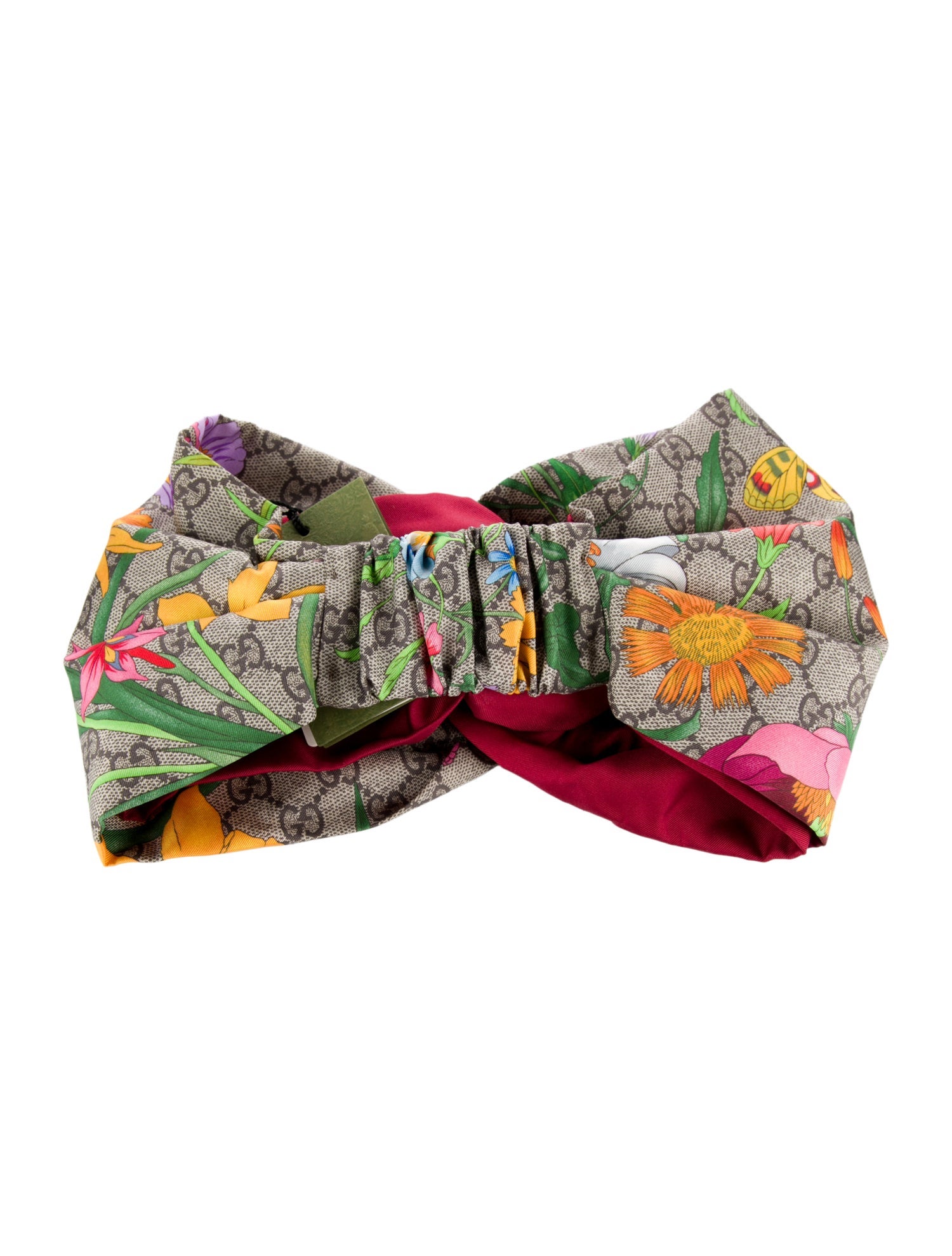 Gucci Silk Pattern Headband w/Tags