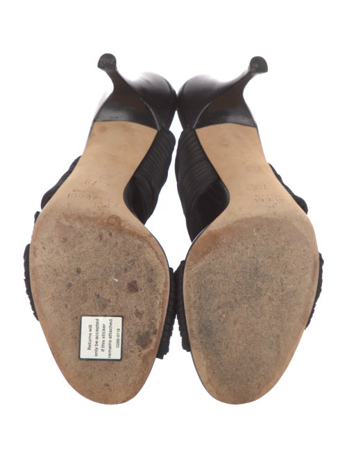 Gucci Pleated Accents Slides