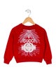 Gucci Toddler Girls' Embellished Graphic Long Sleeve Crew Neck Sweatshirt