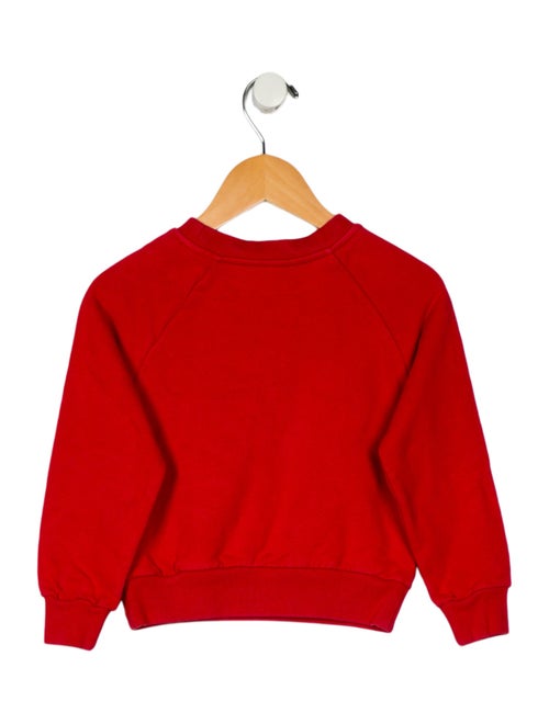 Gucci Toddler Girls' Embellished Graphic Long Sleeve Crew Neck Sweatshirt