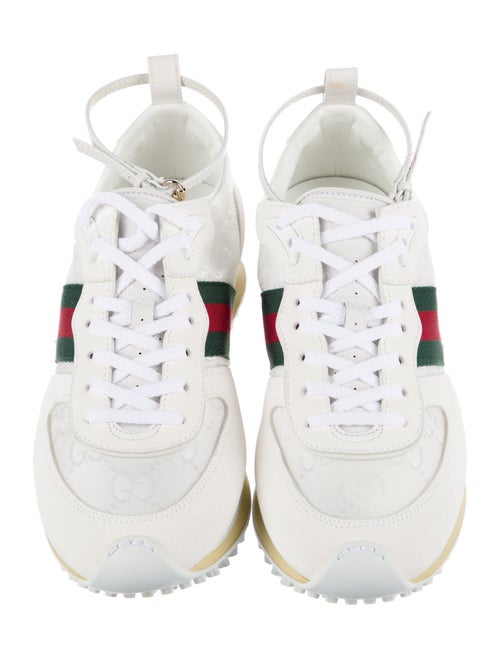 Gucci Web Accent Leather Sneakers