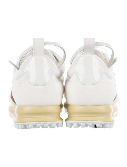 Gucci Web Accent Leather Sneakers