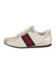 Gucci Web Accent Leather Sneakers