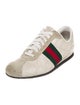Gucci Web Accent Leather Sneakers