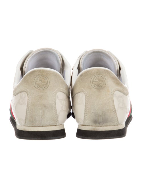Gucci Web Accent Leather Sneakers