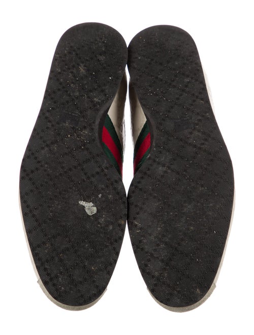 Gucci Web Accent Leather Sneakers