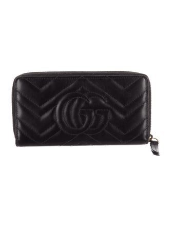 Gucci Double G Logo Leather Continental Wallet