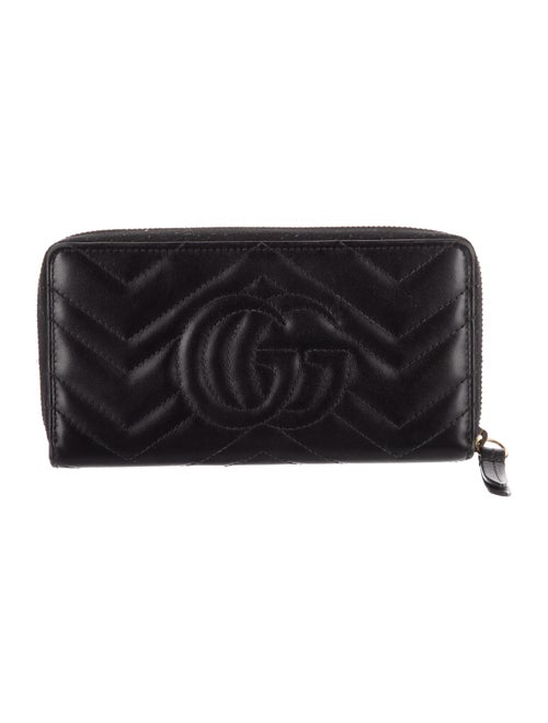 Gucci Double G Logo Leather Continental Wallet