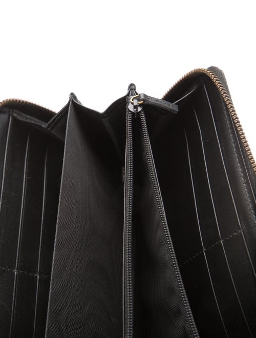 Gucci Double G Logo Leather Continental Wallet