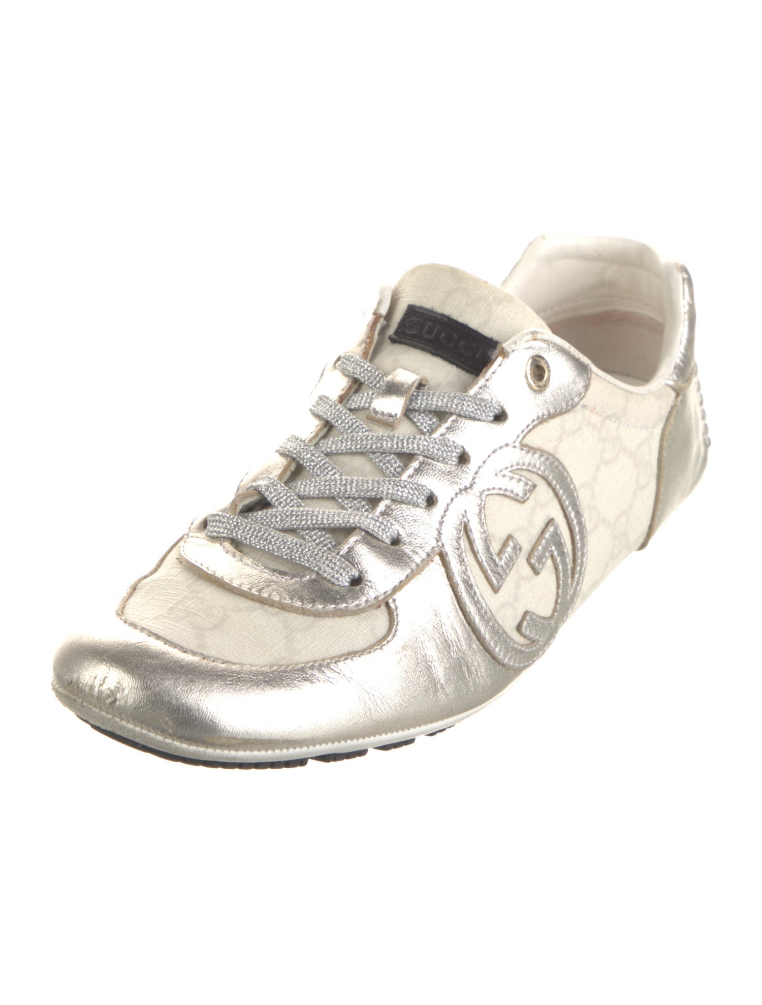 Gucci GG Canvas Leather Sneakers