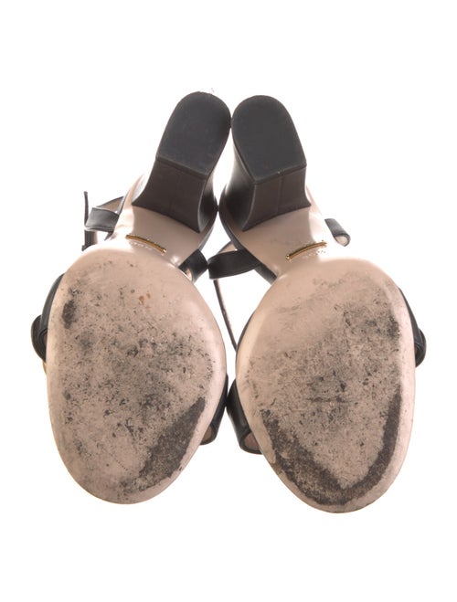 Gucci Running GG Logo Leather Sandals