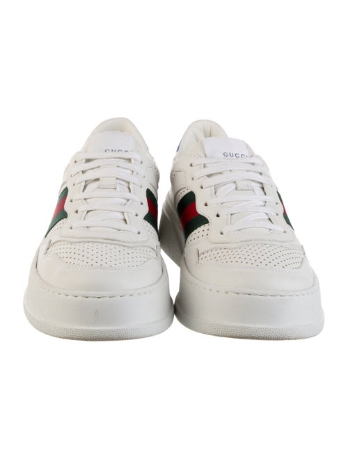 Gucci Web Accent Leather Sneakers
