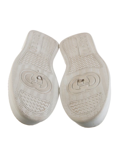 Gucci Web Accent Leather Sneakers