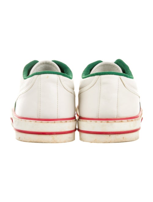 Gucci Web Accent Leather Sneakers