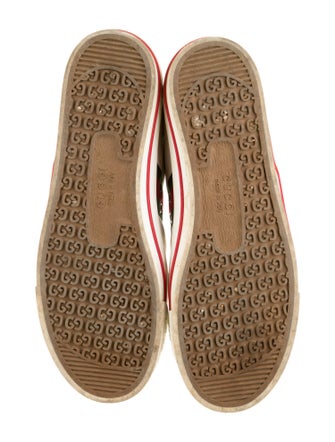 Gucci Web Accent Leather Sneakers