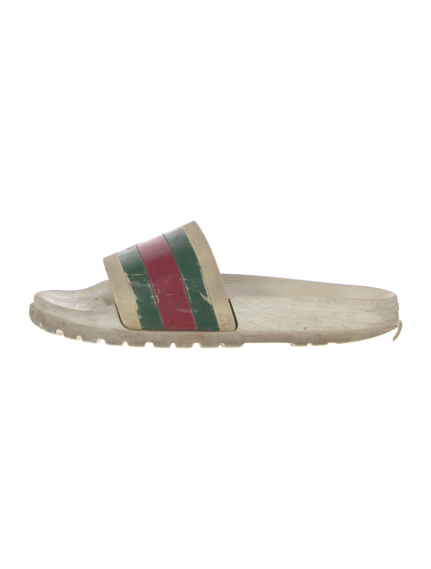 Gucci Web Accent Rubber Slides