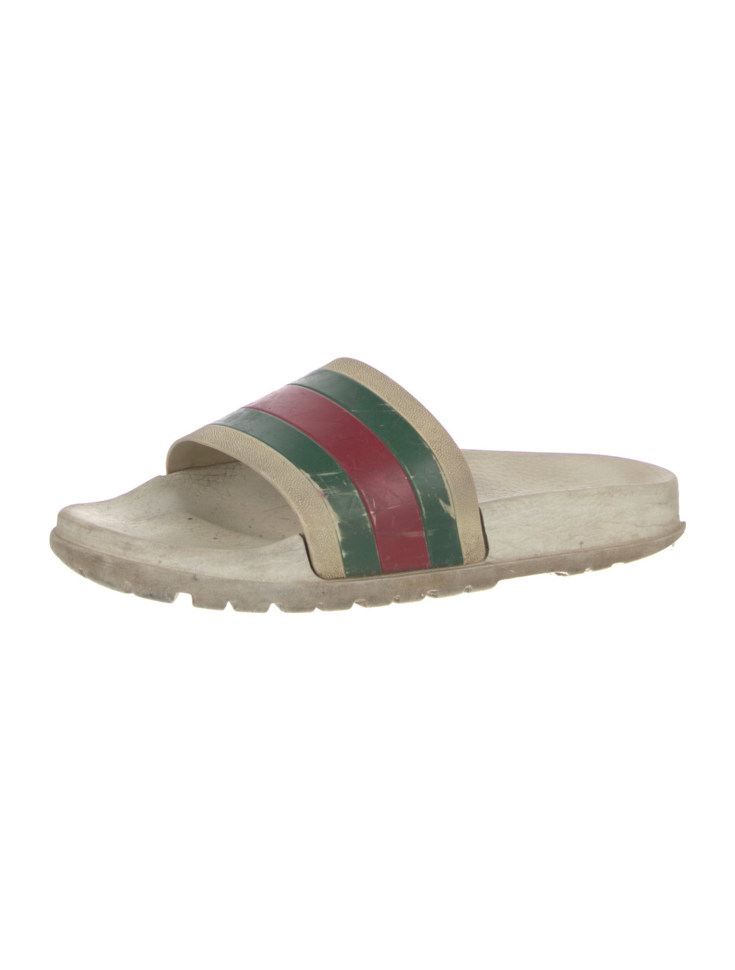 Gucci Web Accent Rubber Slides