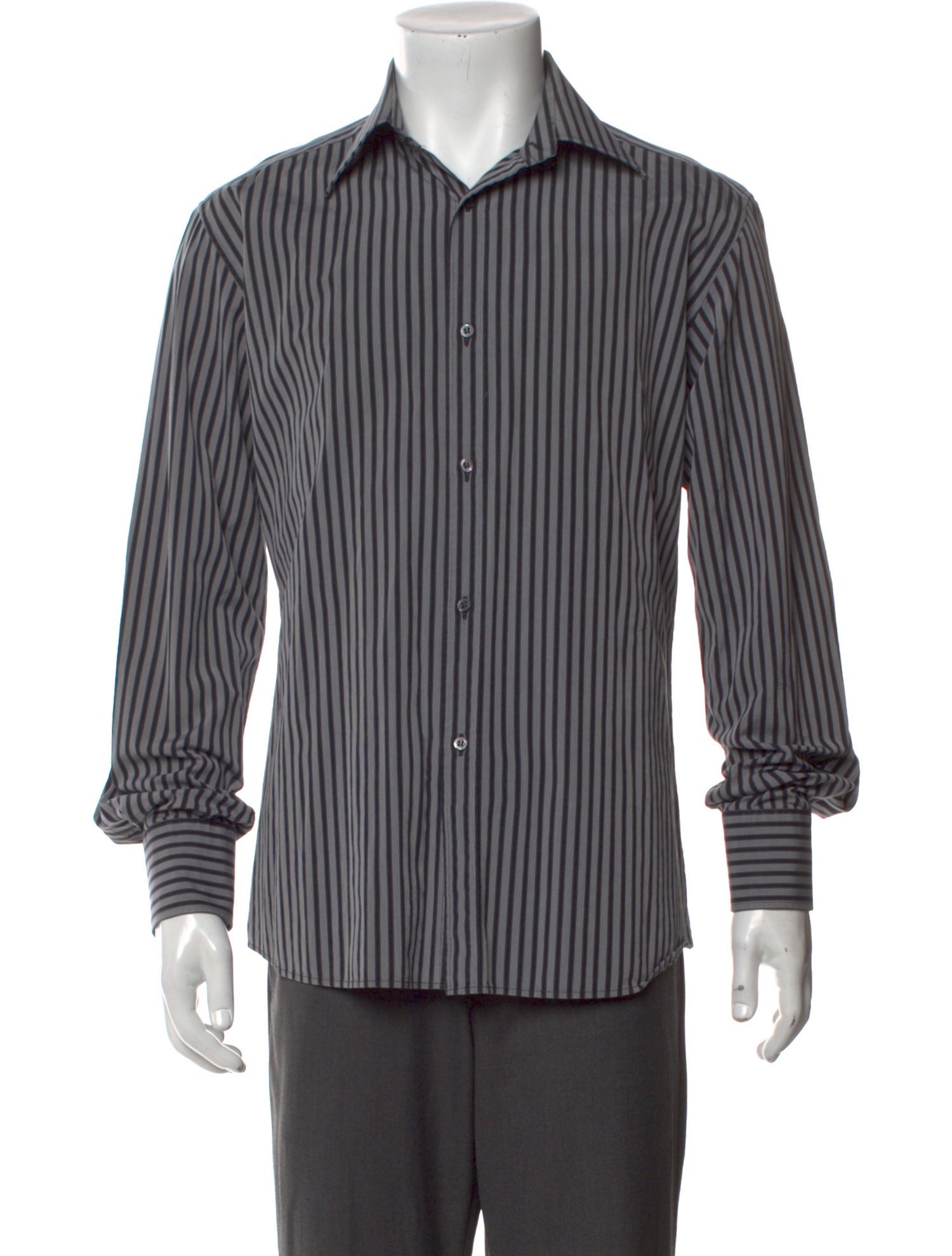 Gucci Vintage Striped Dress Shirt