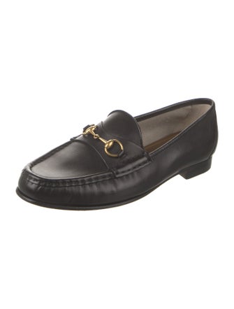 Gucci Horsebit Accent Leather Loafers