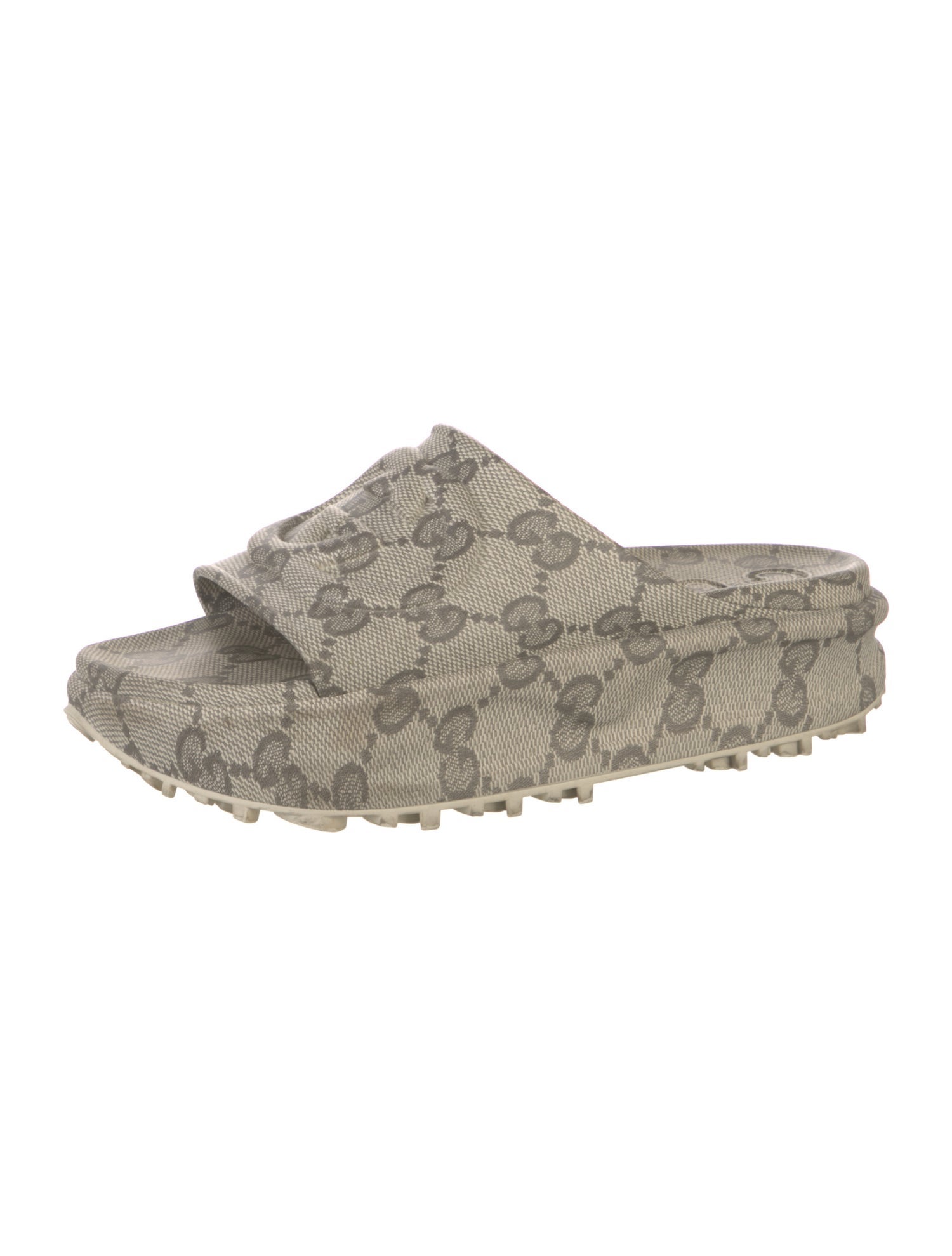 Gucci Interlocking G Logo Rubber Slides