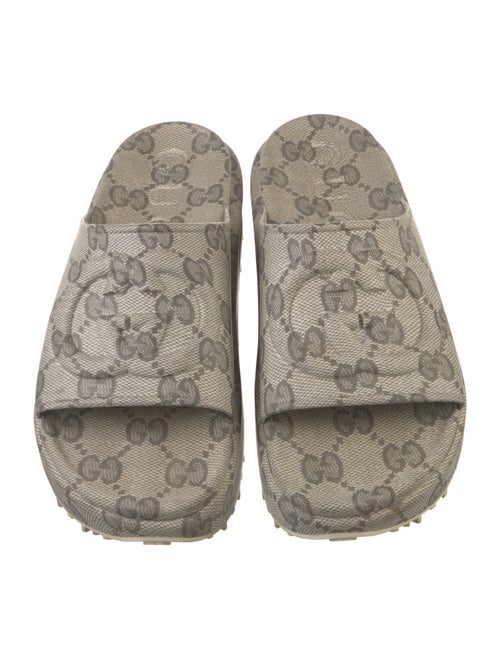 Gucci Interlocking G Logo Rubber Slides