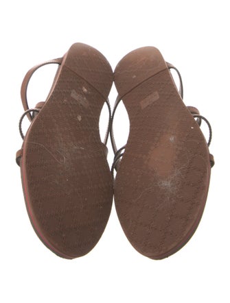 Gucci Web Accent Leather Slides