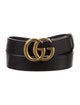 Gucci Double G Logo Leather Belt