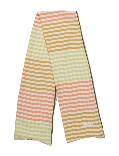 Gucci Silk Striped Scarf