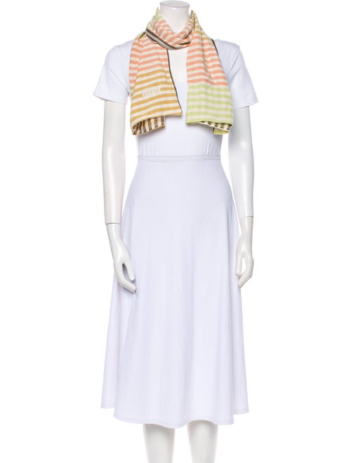 Gucci Silk Striped Scarf