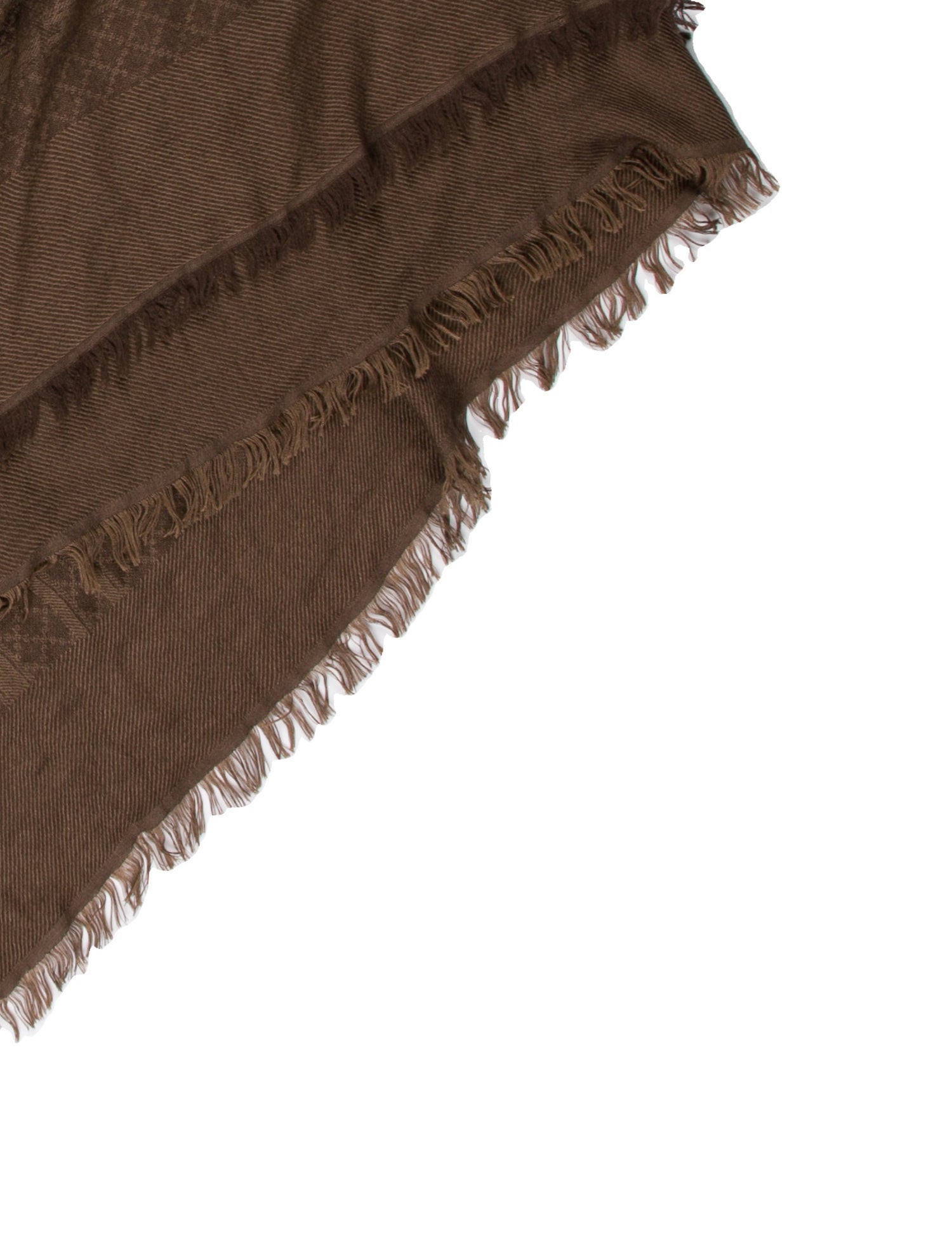 Gucci Gray Fox Striped Shawl