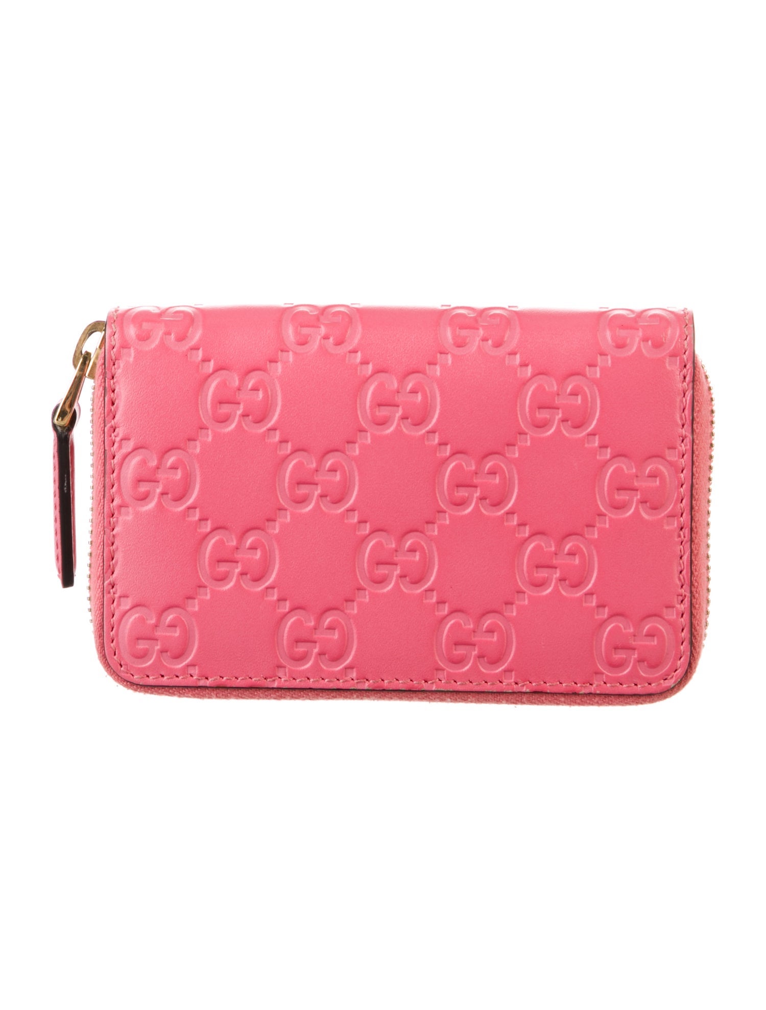 Gucci GG Signature Embossed Leather Compact Wallet