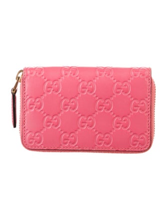 Gucci GG Signature Embossed Leather Compact Wallet