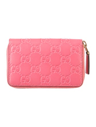 Gucci GG Signature Embossed Leather Compact Wallet
