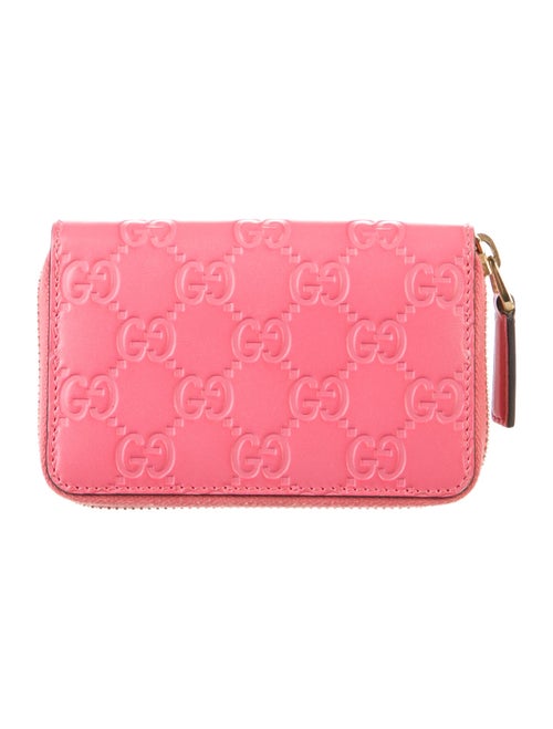 Gucci GG Signature Embossed Leather Compact Wallet