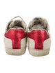 Gucci Web Accent Leather Sneakers