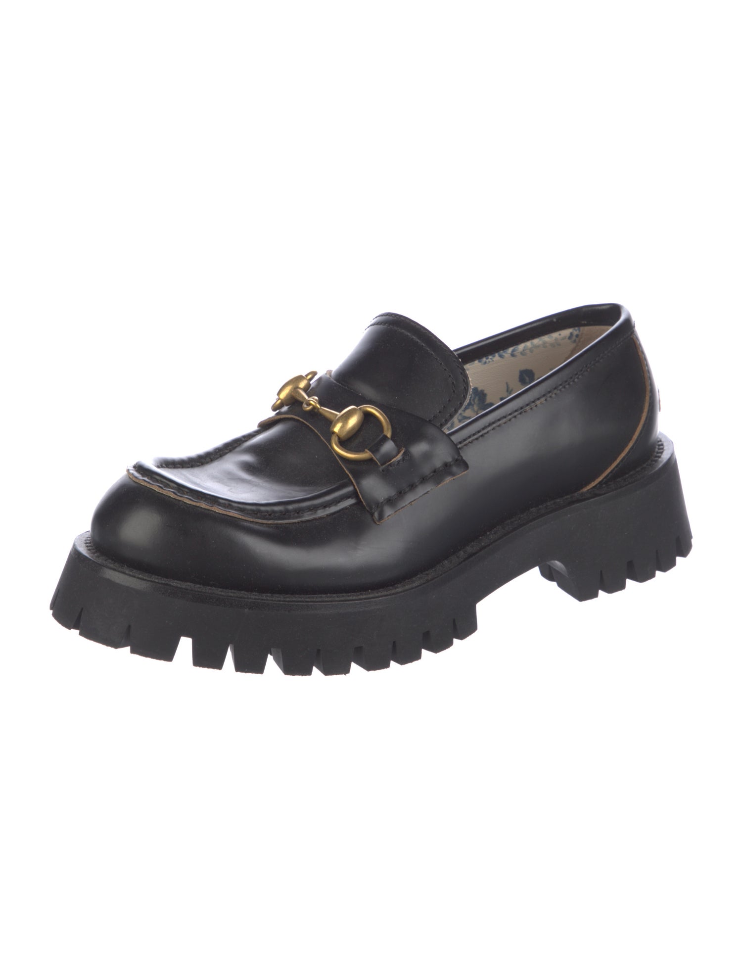 Gucci Horsebit Accent Leather Loafers