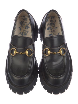 Gucci Horsebit Accent Leather Loafers