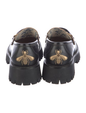 Gucci Horsebit Accent Leather Loafers