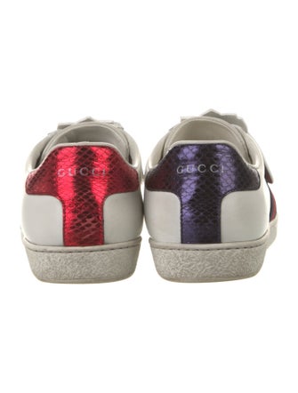 Gucci Sylvie Web Accent Leather Sneakers