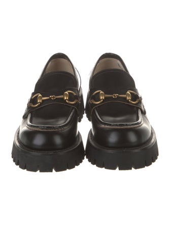 Gucci Horsebit Accent Leather Loafers