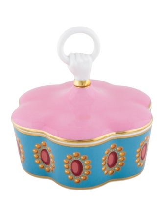 Gucci Broche Print Scalloped Trinket Box