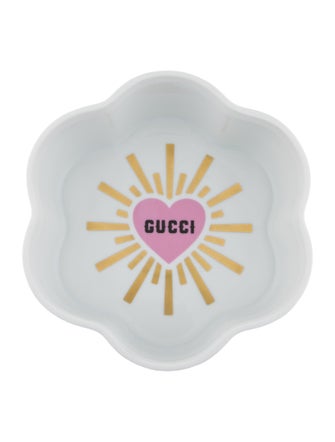Gucci Broche Print Scalloped Trinket Box