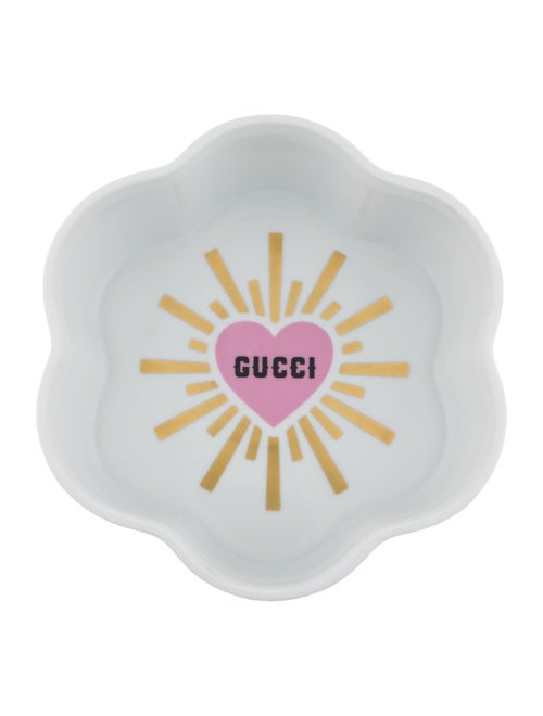 Gucci Broche Print Scalloped Trinket Box