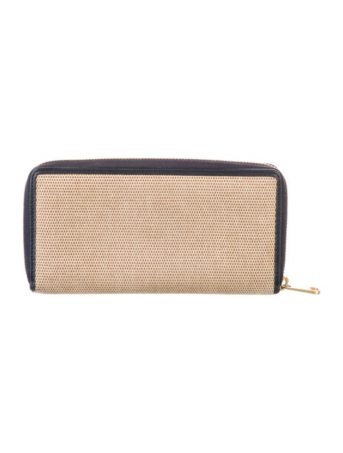 Gucci 1955 Horsebit Accent Canvas Continental Wallet