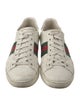 Gucci Web Accent Leather Sneakers