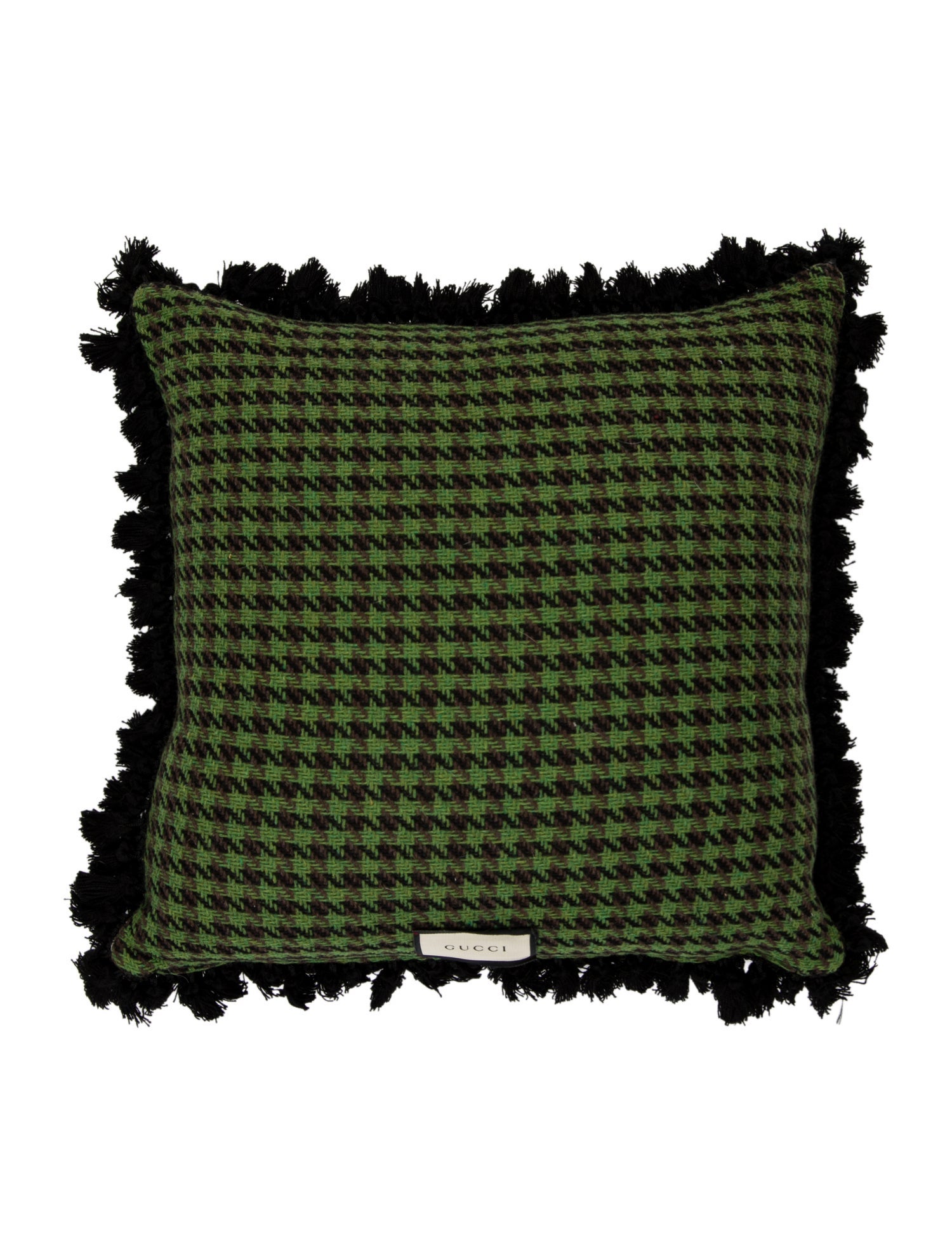 Gucci Tweed Metallic GG Throw Pillow