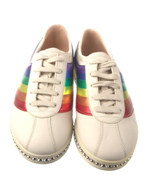 Gucci Bee Accent Leather Sneakers