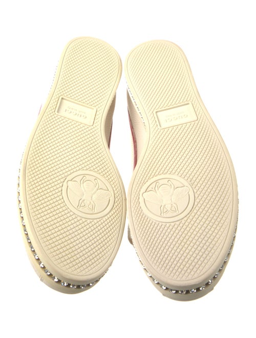 Gucci Bee Accent Leather Sneakers